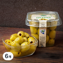 FICACCI 자이언트 올리브 씨제거, 6개, 380g