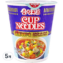 닛신 컵누들 스파이시 씨푸드맛 71g, 5개