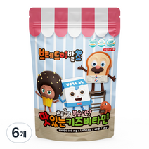 아텍스 브레드이발소 맛있는 키즈비타민 56g, 6개