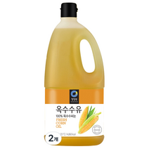 청정원 참빛고운 옥수수유, 1.8L, 2개