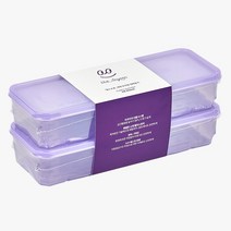 땡스소윤 냉동실 용기 밀폐용기 3호 850ml 쿨라벤더, 1개입, 2개