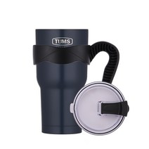 텀스 뉴메가 텀블러 + 손잡이 + 방수뚜껑, 네이비, 900ml