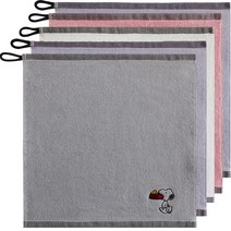 송월타월 스누피 블랙라인 고리 핸드타월 5p, 랜덤 발송, 5개
