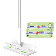 스카치브라이트 올터치 더블액션 막대걸레 대형 + 베이직 미세먼지 물걸레 청소포 더블액션 플러스 대형 25매 x 2p, 1세트