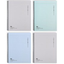 마이그리드 V.2 A4 노트 4종 세트, 그레이, 민트, 블루, 1세트