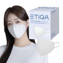 에티카 에어라이트 스퀘어 마스크 중형 KF94, 30매, 1박스, 화이트