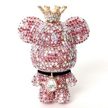 도그독 차량용 방향제 큐빅베어 핑크 차량용방향제 본품, 1개, 블랙체리