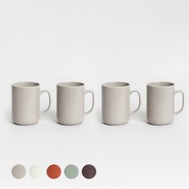 쓰임 데일리 빅 머그컵 525ml, 쿨그레이, 4개