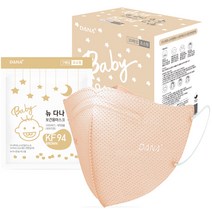 다나마스크 뉴다나온숨 다나하모니스타일 마스크 초소형 KF94, 연한갈색, 1개입, 30개