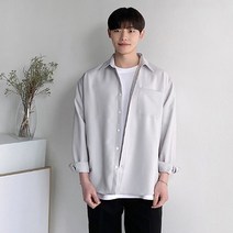 머시따 남성용 엣지 포켓 베이직 셔츠