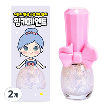 핑크공주 핑키페인트 유아매니큐어 어린이메니큐어, 2개, 트윙클서클