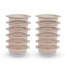 제오닉 라이스나이스 냉동 밥 보관 용기 420ml 핑크, 12개, 12개