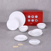 파이렉스 2인 그릇 13p 세트 + 선물패키지, 식기 13p, 밀크화이트