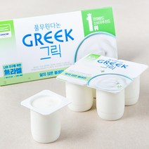 풀무원다논 그릭 달지않은 플레인 요거트, 90g, 8개