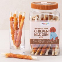 탐사 치킨말이 우유 스틱껌 500g, 1팩