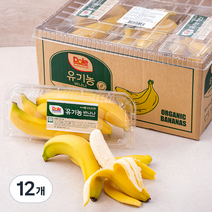Dole 유기농인증 바나나 3~4개입, 12개