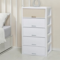 라탄 수납장 5단, 투톤, 1개