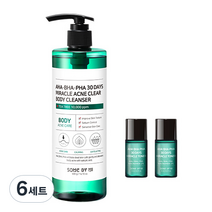 썸바이미 아하 바하 파하 30 데이즈 미라클 아크네 클리어 바디클렌저 400g +미라클토너 6ml 2개, 6세트