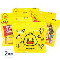 한봄 어린이집 생일선물 답례품 간식 세트, 2세트, 간식 7종 x 6p + 라벨스티커 20p