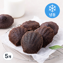 맘쿠킹 우리밀 초코 마들렌 생지 (냉동), 5개, 176g