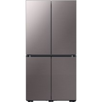 [s834s32] 삼성전자 BESPOKE 프리스탠딩 4도어 냉장고 RF85B9111T1 875L 방문설치, 브라우니 실버