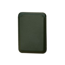 만렙 아이폰 맥세이프 카드지갑 가죽 케이스, 다크그린, 1개