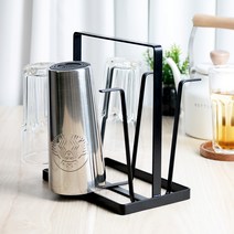 스파이더락 6구 롱 컵걸이, 블랙, 1개