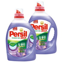퍼실 딥클린 라벤더 액상세제 드럼용 본품, 2.2L, 2개