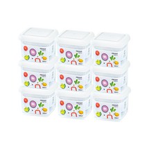 리젠 도어 포켓 소분용기 소 450ml, 9개, 소분용기 소 9p