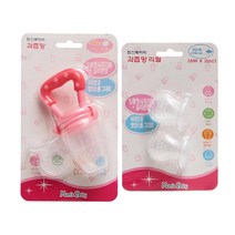 맘스베이비 과즙망 + 리필 2단계, 핑크, 1세트