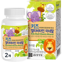 종근당건강 키즈 멀티비타민 미네랄, 60정, 90g, 2개