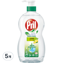 프릴 시크릿 오브 그린파워 주방세제 레몬 그라스향, 700ml, 5개