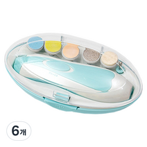 레드빈 신생아 네일 트리머, 블루, 6개