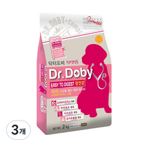 인터펫코리아 닥터도비 전연령 이지투다이제스트 장건강 건식사료, 닭, 2kg, 3개