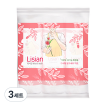 리시안 듀얼패드 유기농 화장솜, 240매, 3세트
