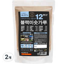 옛간 국산 12곡 블랙 미숫가루, 2개, 1kg