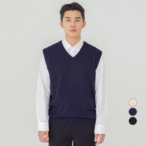 캐럿 남성용 데일리 브이넥 니트 베스트
