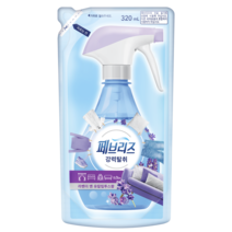 페브리즈 섬유탈취제 보충형, 1개, 320ml, 라벤더 앤 유칼립투스향