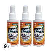 일양약품 모스커트 벅스넷프로 모기기피제, 50ml, 9개