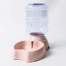 딩동펫 반려동물 반자동 애플급수기, 핑크, 1개