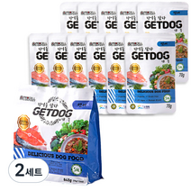 개똑 전연령용 그레인프리 습식사료 12p, 연어, 70g, 2세트