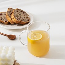 진글라스 JIN 내열유리 일자형 무지 머그잔 450ml, 투명, 2개