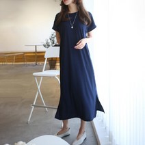 여성용 시어링 라운드 원피스
