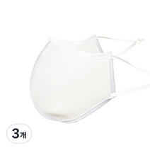 주누하우스 물놀이 워터 마스크 M, 1매, 3개, 화이트