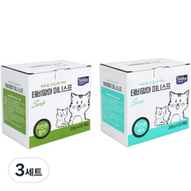 테비토퍼 고양이 테비 맘마 미니스프 치킨과 참치 20p + 치킨과 대구 20p 세트, 3세트, 참치, 치킨 + 대구 혼합맛