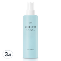 바디바 원더풋 풋 필링 스프레이, 3개, 200ml