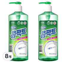 참그린 콤팩트 펌프 주방세제, 600g, 8개