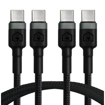 홈플래닛 C to C PD 60W 고속충전케이블, 2m, 블랙, 2개