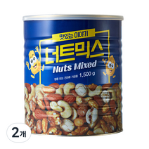 너트리 맛있는이야기 너트믹스 캔, 1500g, 2개