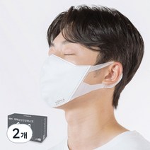 미마마스크 슬림 덴탈 마스크 대형 L, 50개입, 흰색, 2개